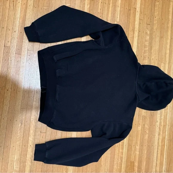 SKIMS Classic Cotton Fleece Zip-Up Hoodie - Picture 3 of 5